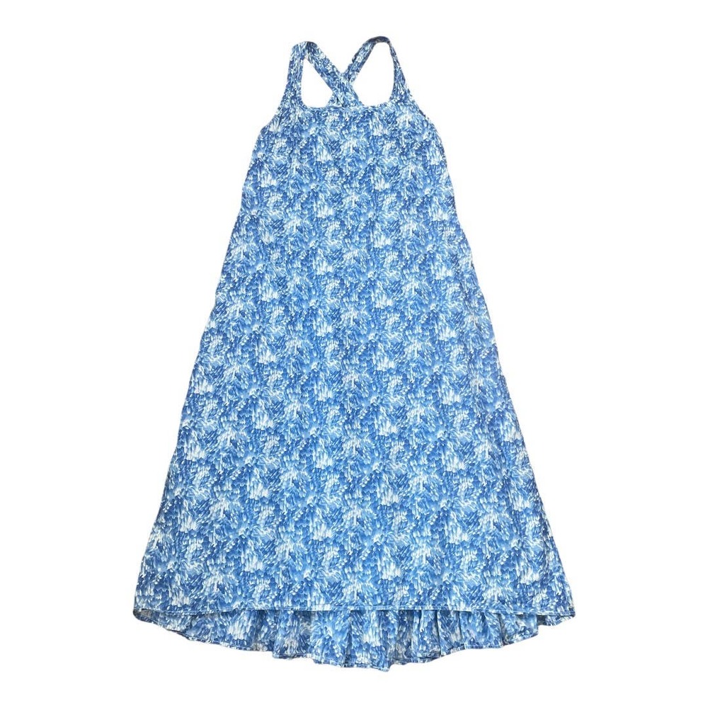 DOSA blue & white dress (drawstring back), size 2 (Small)